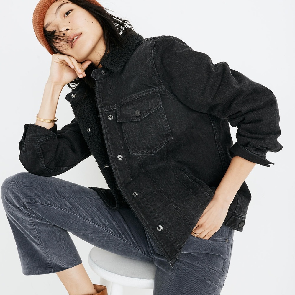 The Oversized Jean Jacket in Gallagher Black